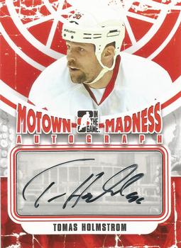 2012-13 In The Game Motown Madness - Autographs #A-TH Tomas Holmstrom Front