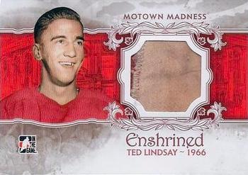 2012-13 In The Game Motown Madness - Enshrined Memorabilia #E-05 Ted Lindsay Front