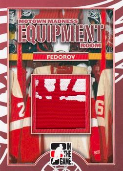 2012-13 In The Game Motown Madness - Equipment Room Memorabilia #ER-01 Sergei Fedorov Front