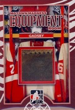 2012-13 In The Game Motown Madness - Equipment Room Memorabilia #ER-08 Bill Gadsby Front