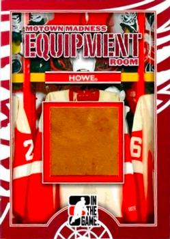 2012-13 In The Game Motown Madness - Equipment Room Memorabilia #ER-09 Gordie Howe Front