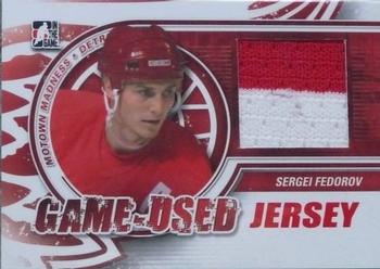 2012-13 In The Game Motown Madness - Game Used Jersey Red #M-02 Sergei Fedorov Front