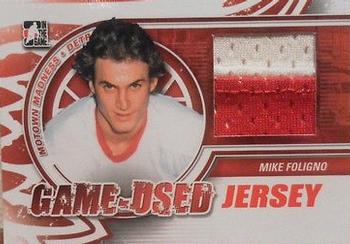 2012-13 In The Game Motown Madness - Game Used Jersey Red #M-04 Mike Foligno Front