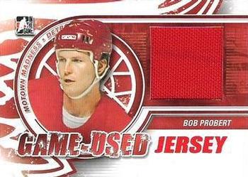 2012-13 In The Game Motown Madness - Game Used Jersey Red #M-05 Bob Probert Front