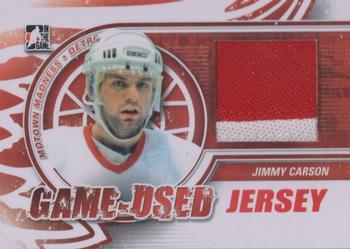 2012-13 In The Game Motown Madness - Game Used Jersey Red #M-06 Jimmy Carson Front