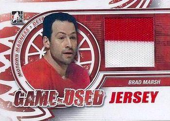 2012-13 In The Game Motown Madness - Game Used Jersey Red #M-07 Brad Marsh Front