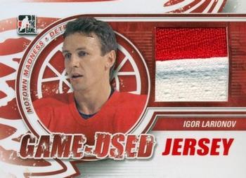 2012-13 In The Game Motown Madness - Game Used Jersey Red #M-19 Igor Larionov Front