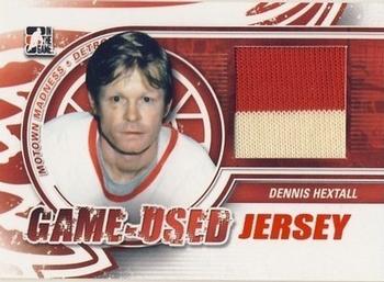 2012-13 In The Game Motown Madness - Game Used Jersey Red #M-33 Dennis Hextall Front