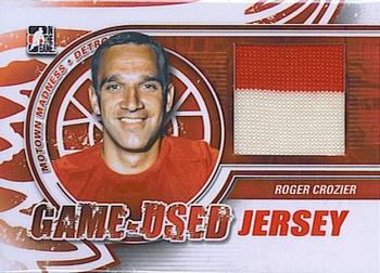 2012-13 In The Game Motown Madness - Game Used Jersey Red #M-38 Roger Crozier Front
