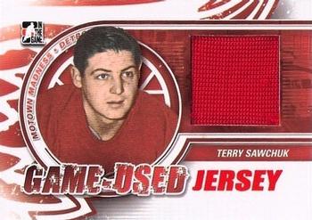 2012-13 In The Game Motown Madness - Game Used Jersey Red #M-41 Terry Sawchuk Front
