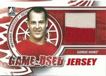 2012-13 In The Game Motown Madness - Game Used Jersey Red #M-42 Gordie Howe Front