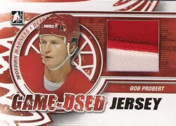 2012-13 In The Game Motown Madness - Game Used Jersey Gold #M-05 Bob Probert Front