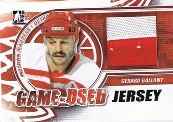 2012-13 In The Game Motown Madness - Game Used Jersey Gold #M-34 Gerard Gallant Front