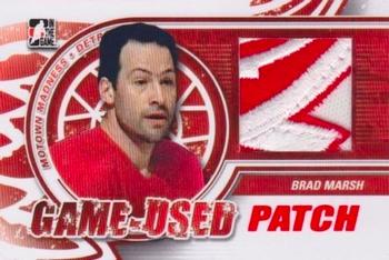 2012-13 In The Game Motown Madness - Game Used Patch Red #M-07 Brad Marsh Front