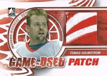 2012-13 In The Game Motown Madness - Game Used Patch Red #M-30 Tomas Holmstrom Front