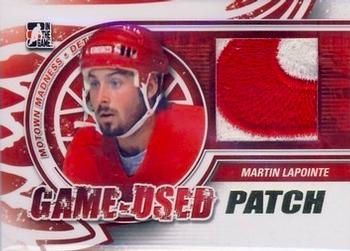 2012-13 In The Game Motown Madness - Game Used Patch Gold #M-11 Martin Lapointe Front