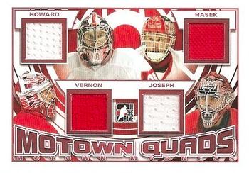 2012-13 In The Game Motown Madness - Jersey Quads #MQ-01 Jimmy Howard / Dominik Hasek / Mike Vernon / Curtis Joseph Front