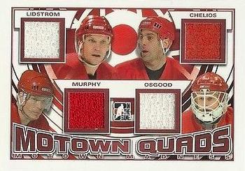 2012-13 In The Game Motown Madness - Jersey Quads #MQ-02 Nicklas Lidstrom / Chris Chelios / Larry Murphy / Chris Osgood Front