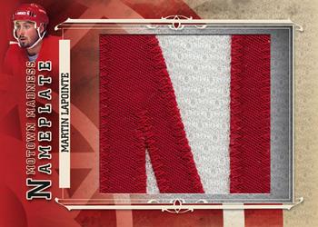 2012-13 In The Game Motown Madness - Nameplate #NP-11 Martin Lapointe Front