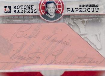 2012-13 In The Game Motown Madness - Papercuts Autographs #PC-MBR Mud Bruneteau Front
