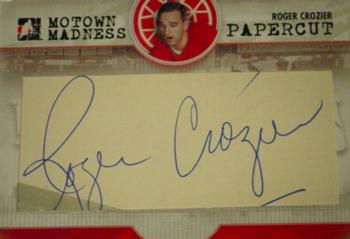 2012-13 In The Game Motown Madness - Papercuts Autographs #PC-RC Roger Crozier Front