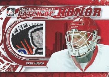 2012-13 In The Game Motown Madness - Patch of Honor #PH-02 Chris Osgood Front