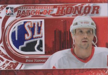 2012-13 In The Game Motown Madness - Patch of Honor #PH-04 Steve Yzerman Front