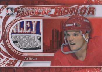 2012-13 In The Game Motown Madness - Patch of Honor #PH-05 Joey Kocur Front
