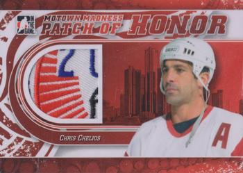 2012-13 In The Game Motown Madness - Patch of Honor #PH-08 Chris Chelios Front