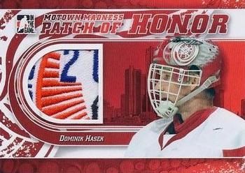 2012-13 In The Game Motown Madness - Patch of Honor #PH-09 Dominik Hasek Front