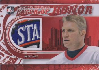 2012-13 In The Game Motown Madness - Patch of Honor #PH-10 Brett Hull Front