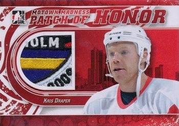 2012-13 In The Game Motown Madness - Patch of Honor #PH-12 Kris Draper Front
