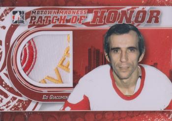 2012-13 In The Game Motown Madness - Patch of Honor #PH-13 Ed Giacomin Front