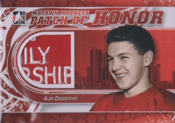 2012-13 In The Game Motown Madness - Patch of Honor #PH-19 Alex Delvecchio Front