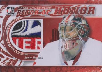 2012-13 In The Game Motown Madness - Patch of Honor #PH-30 Jimmy Howard Front