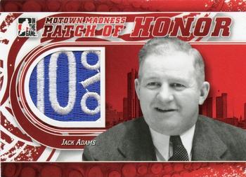 2012-13 In The Game Motown Madness - Patch of Honor #PH-34 Jack Adams Front
