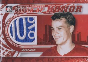 2012-13 In The Game Motown Madness - Patch of Honor #PH-35 Gordie Howe Front