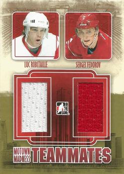 2012-13 In The Game Motown Madness - Teammates Jerseys #TM-06 Luc Robitaille / Sergei Fedorov Front