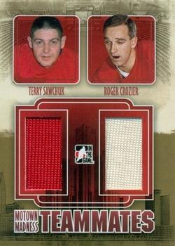 2012-13 In The Game Motown Madness - Teammates Jerseys #TM-23 Terry Sawchuk / Roger Crozier Front