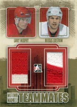 2012-13 In The Game Motown Madness - Teammates Jerseys Gold #TM-13 Larry Murphy / Nicklas Lidstrom Front