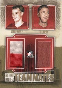 2012-13 In The Game Motown Madness - Teammates Jerseys Gold #TM-21 Gordie Howe / Ted Lindsay Front