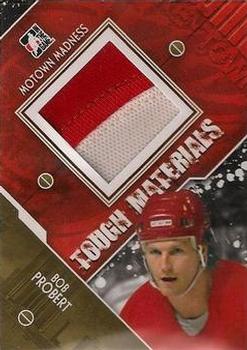 2012-13 In The Game Motown Madness - Tough Materials Gold #TMA-01 Bob Probert Front