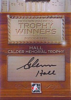 2012-13 In The Game Motown Madness - Trophy Winner Autographs #TWA-GHA Glenn Hall Front