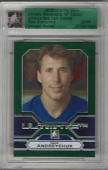 2012-13 In The Game Ultimate Memorabilia #NNO Dave Andreychuk Front
