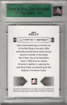 2012-13 In The Game Ultimate Memorabilia #NNO Red Kelly Back