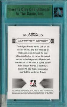 2012-13 In The Game Ultimate Memorabilia #NNO Lanny McDonald Back