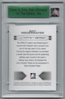 2012-13 In The Game Ultimate Memorabilia #NNO Scott Niedermayer Back