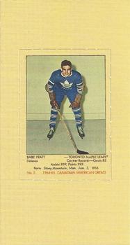 1994-95 Parkhurst Tall Boys 1964-65 - Canadian/American Greats #3 Babe Pratt Front
