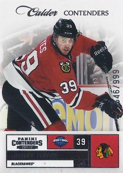 2011-12 Panini Rookie Anthology - Contenders Calder Contenders #268 Jimmy Hayes Front