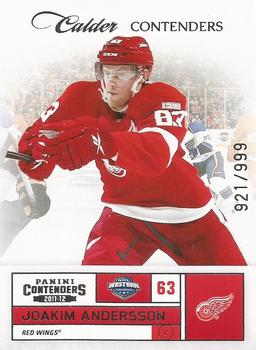 2011-12 Panini Rookie Anthology - Contenders Calder Contenders #276 Joakim Andersson Front